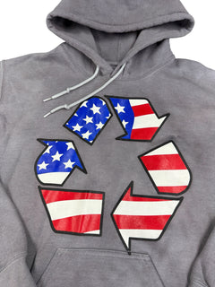 Over Dyed USA Recycling Hoodie (S)