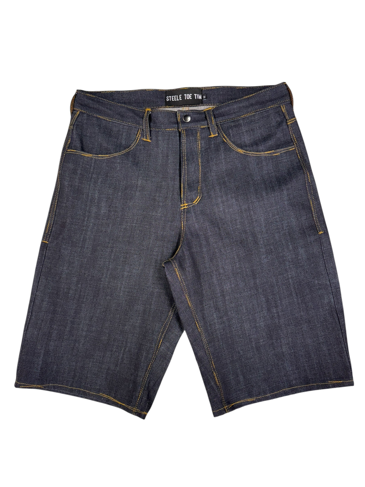 Slop Stitch Denim Shorts