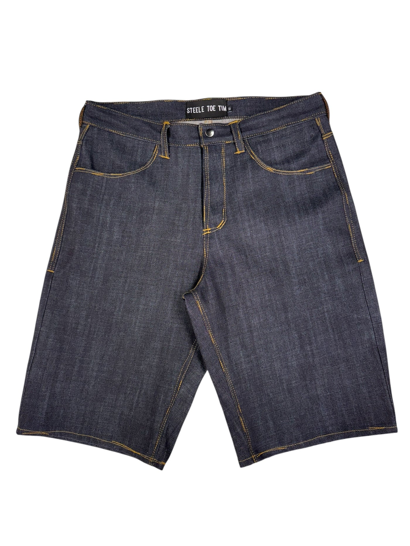 Slop Stitch Denim Shorts