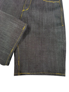 Slop Stitch Denim Shorts